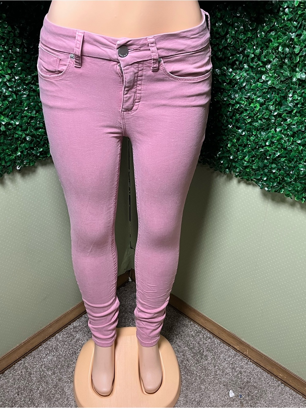 Seven7 Mauve Pink Skinny Jeans
